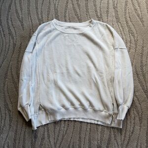 American Eagle Cream Waffle Knit Shirt